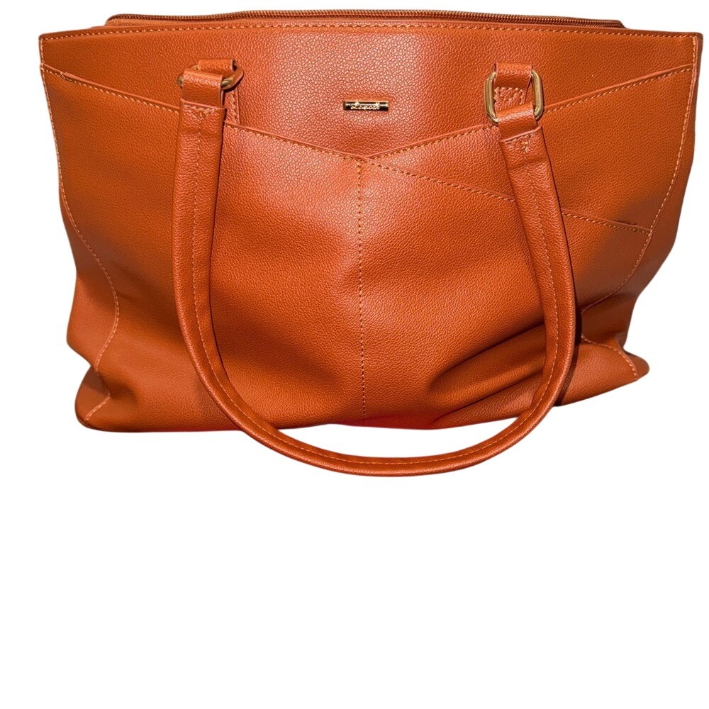 Lovevook Brown Leather Tote‎ Bag